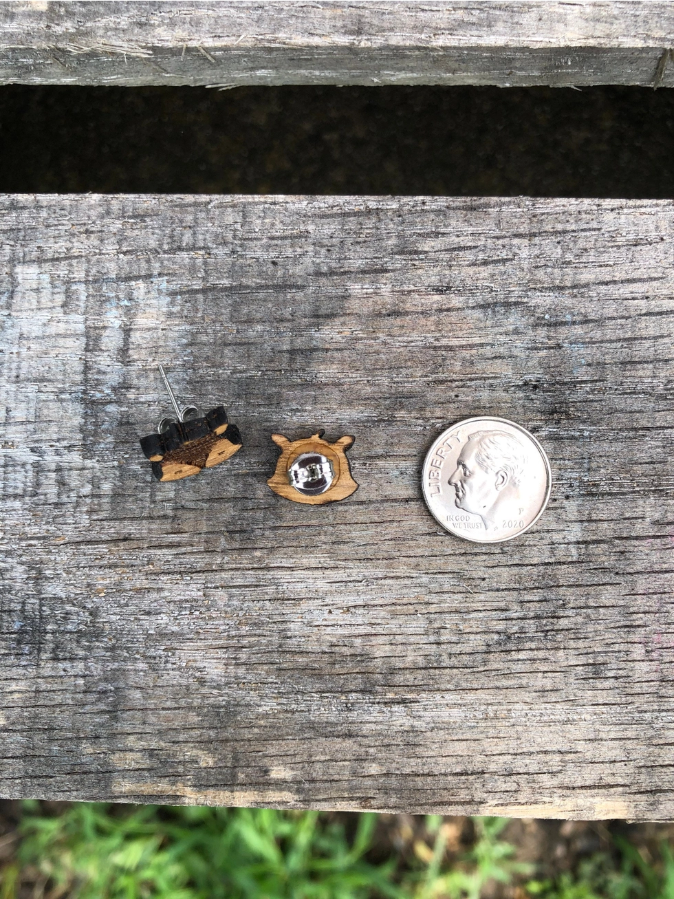Wood Fox Earrings - Image 4