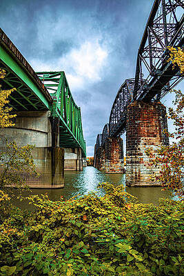 Dark skies over the Ohio River